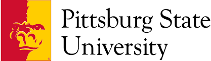 Pittsburg State University logo with a yellow and red gorilla graphic on the left and the university name in black text on the right.