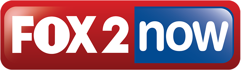 Logo for FOX 2 Now, featuring white text on a red and blue rectangular background, representing the trusted news channel.