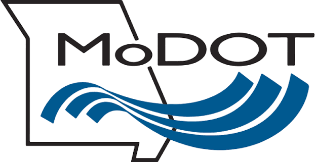 MoDOT logo with the outline of Missouri, “MoDOT” text, and blue curved lines beneath representing roads or movement—highlighting opportunities for college scholarships and skills training as students head back to school.
